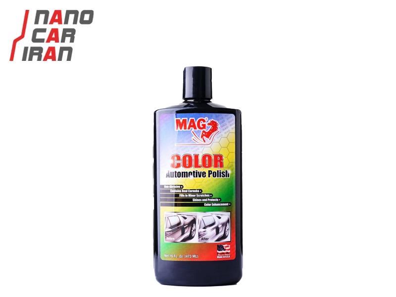 پولیش و واکس مشکی 473 میلی لیتری مگ MAG Color Automative Polish Black